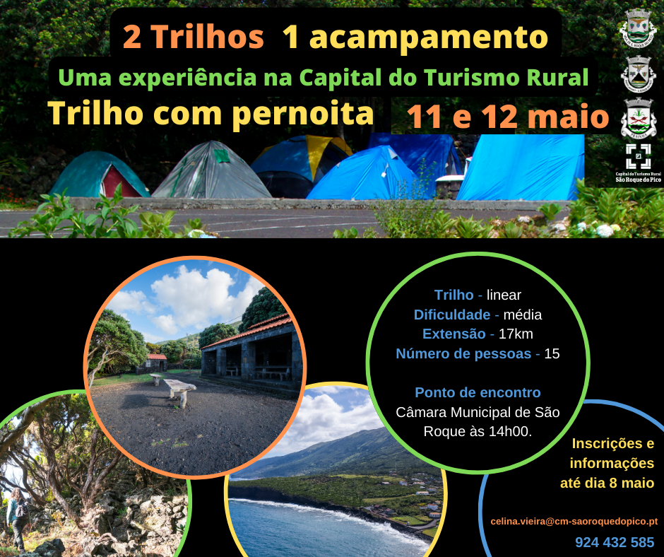 “2 Trilhos 1 Acampamento” na Capital do Turismo Rural